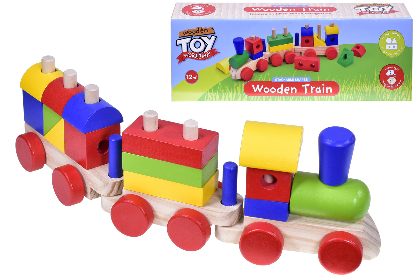 Explore Creativity with Our Wooden Blocks Train Set