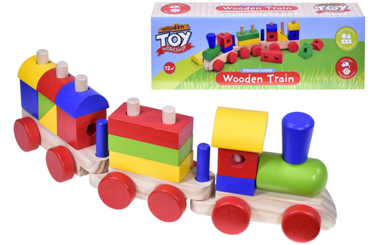 Explore Creativity with Our Wooden Blocks Train Set