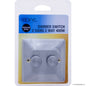 Upgrade Your Home Lighting with 2 Gang 2 Way Dimmer Switch - 400w Stainless Steel.