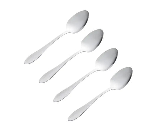Lot de 4 cuillères à dessert Everyday Breeze en acier inoxydable 18/0 : design élégant.