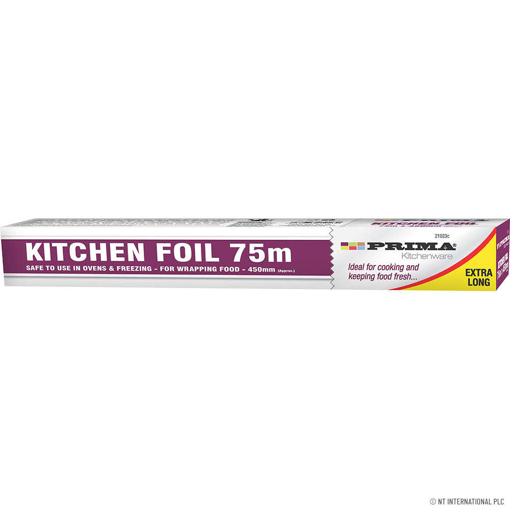 Rouleau de papier aluminium premium 75m x 450mm Essentiel de cuisine et de pâtisserie de haute qualité