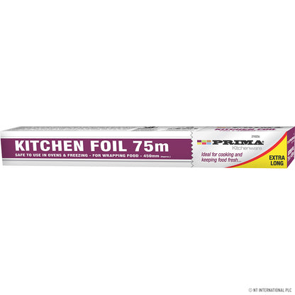 Rouleau de papier aluminium premium 75m x 450mm Essentiel de cuisine et de pâtisserie de haute qualité