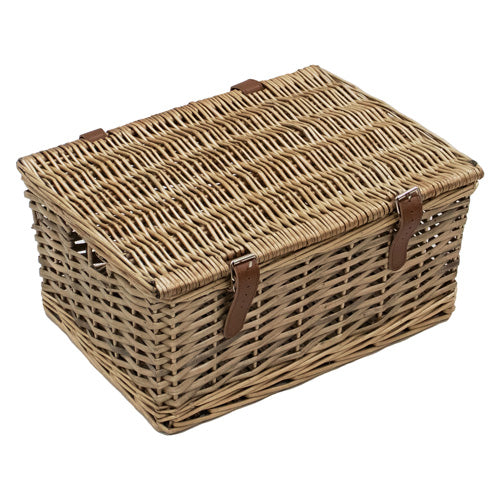 the Small Wicker Storage Hamper - Natural Willow | Organize with Style.