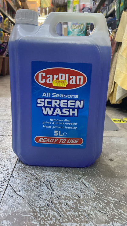 Car Plan All Seasons Screen Wash 5L