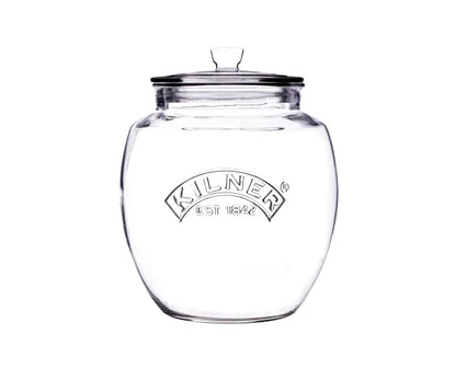 Bocal de rangement universel pratique à couvercle poussoir 2 litres | Organisez votre garde-manger.