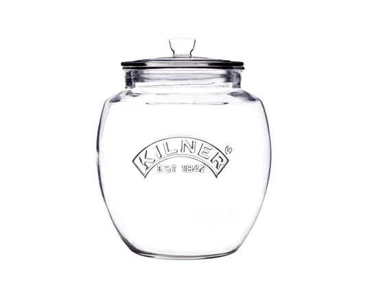 Bocal de rangement universel pratique à couvercle poussoir 2 litres | Organisez votre garde-manger.