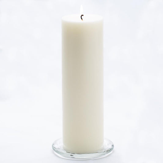Élégante Bougie Pilier Blanche de 15 cm : Parfaite pour la Décoration Intérieure et les Événements