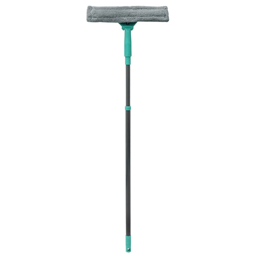 Nettoyant de vitre super-absorbant JVL avec perche extensible, gris/turquoise