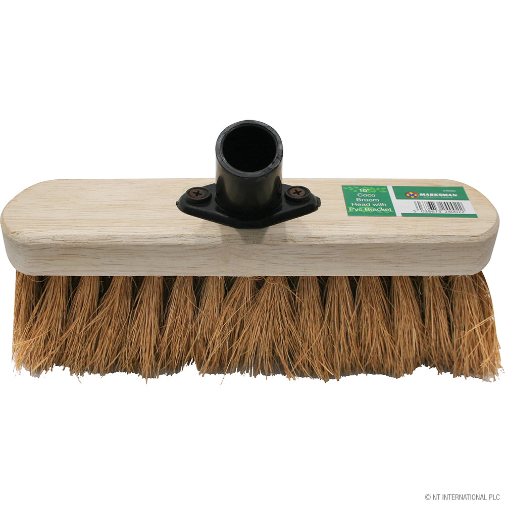 Tête de balai brosse coco souple premium 25 cm (10") | Remplacement de haute qualité pour un nettoyage efficace.