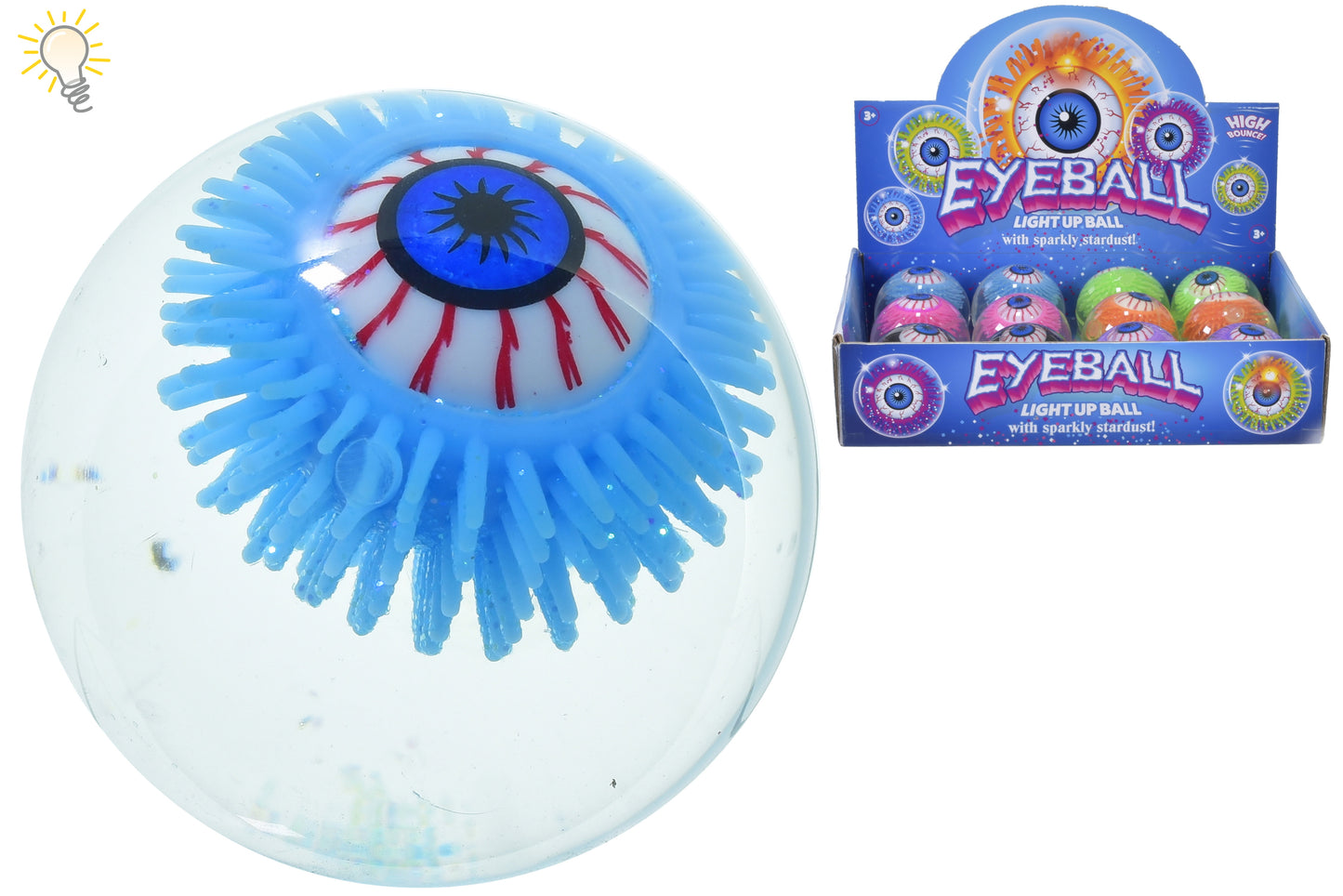 Illuminez votre beauté ! Boule lumineuse pour cils dans une boîte de présentation