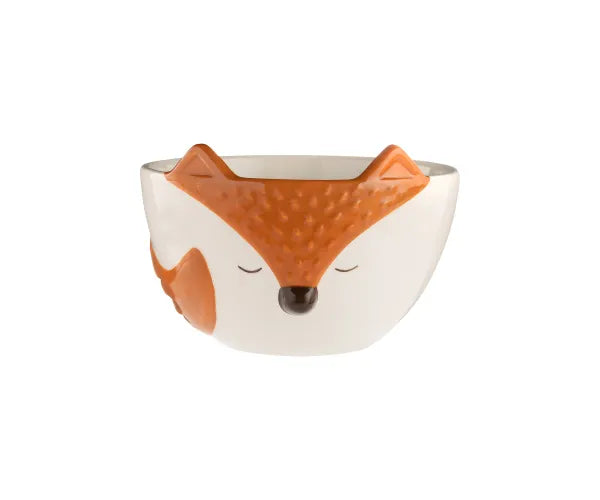 Ravissant bol renard des bois pour une décoration rustique.