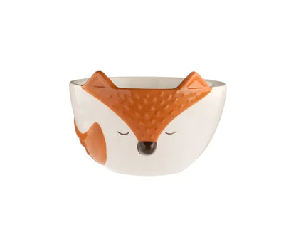 Ravissant bol renard des bois pour une décoration rustique.