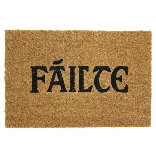 Paillasson de bienvenue en latex et coco – 40x60cm env. | Tapis d'entrée durable.