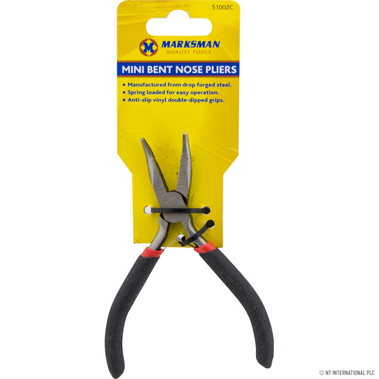 4.5" (11.5cm) Mini Bent Nose Plier for Fine Detail Work