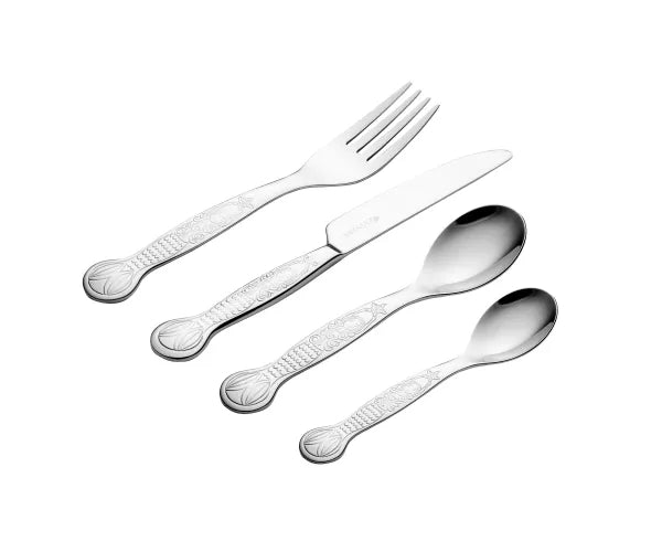 Coffret 4 Pièces Couverts Enfant Sirène | Accessoires Repas Amusants et Fonctionnels.