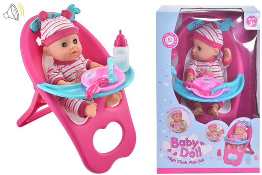Baby Doll High Chair Playset: Encourage Imaginative Playtime Fun