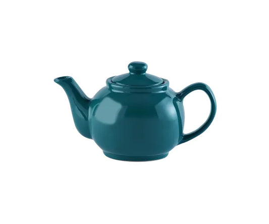 Teal 2 Cup Teapot Elegant Ceramic Teapot for Two