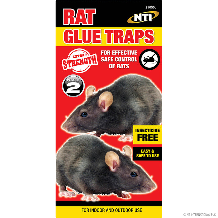 2pc Rat Glue Traps in Display Box - Keep Your Space Pest-Free!