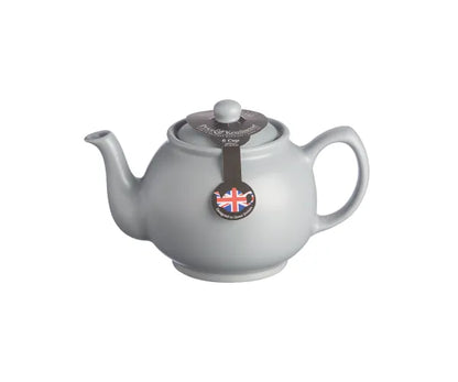 Matte Grey 6-Cup Teapot: Elegant and Functional Tea Brewing Essential