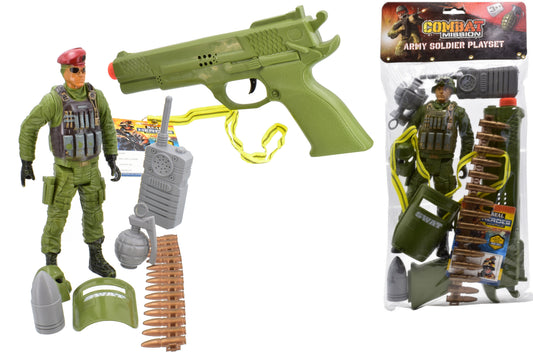 Imaginative Army Soldier Playset | Action Figures in Convenient PVC Bag