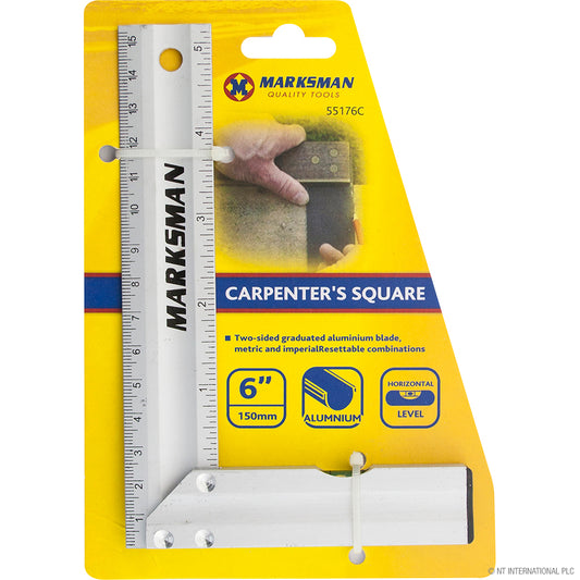 6" / 15cm Carpenter Square Ruler for Accurate Measurements