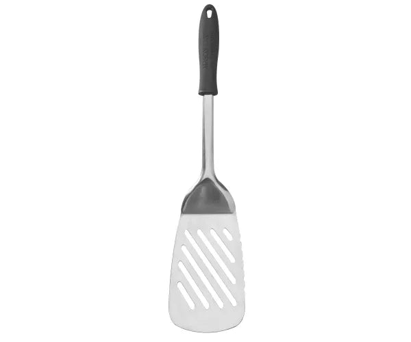 Spatule ajourée en acier inoxydable de qualité supérieure - l'ustensile de cuisine indispensable.