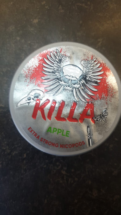 Killa Apple Extra Strong Nicopods Refreshing Nicotine Pouches for Intense Satisfaction