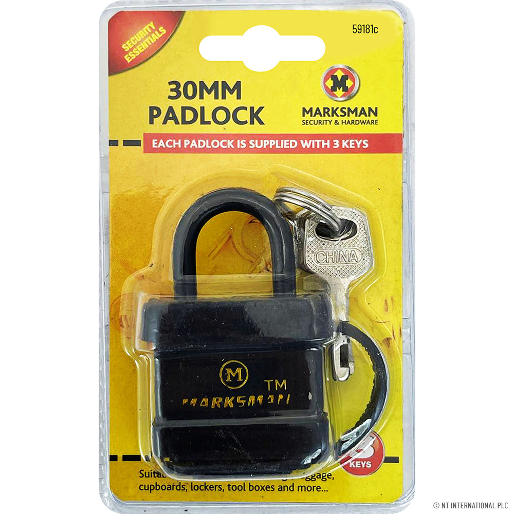 Cadenas blindé carré 30 mm – Serrure de qualité supérieure pour une protection accrue