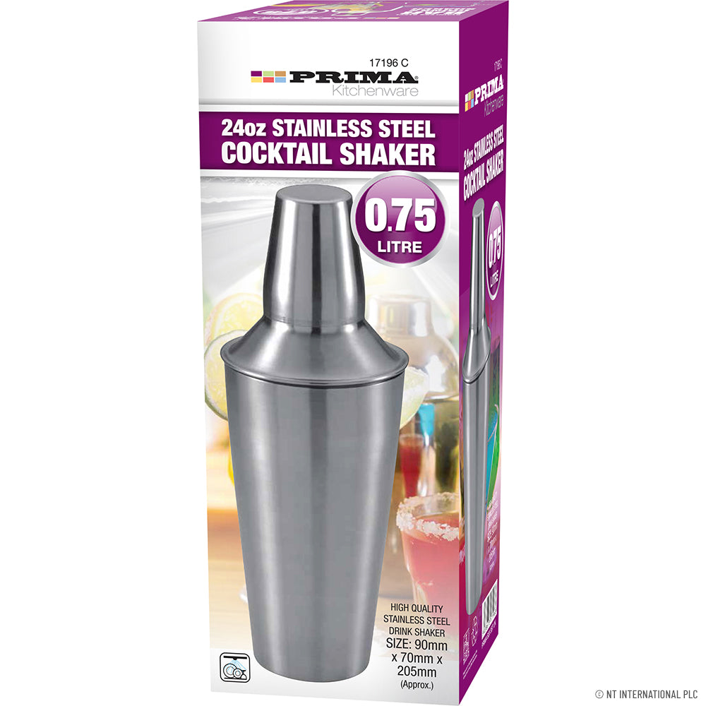 Shaker à cocktail premium en acier inoxydable 0,75 L (24 oz) - Perfectionnez vos cocktails avec style et précision