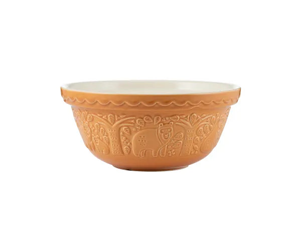Bol mélangeur ours In The Forest S24 Ocre 24 cm | Un charme rustique pour votre cuisine.