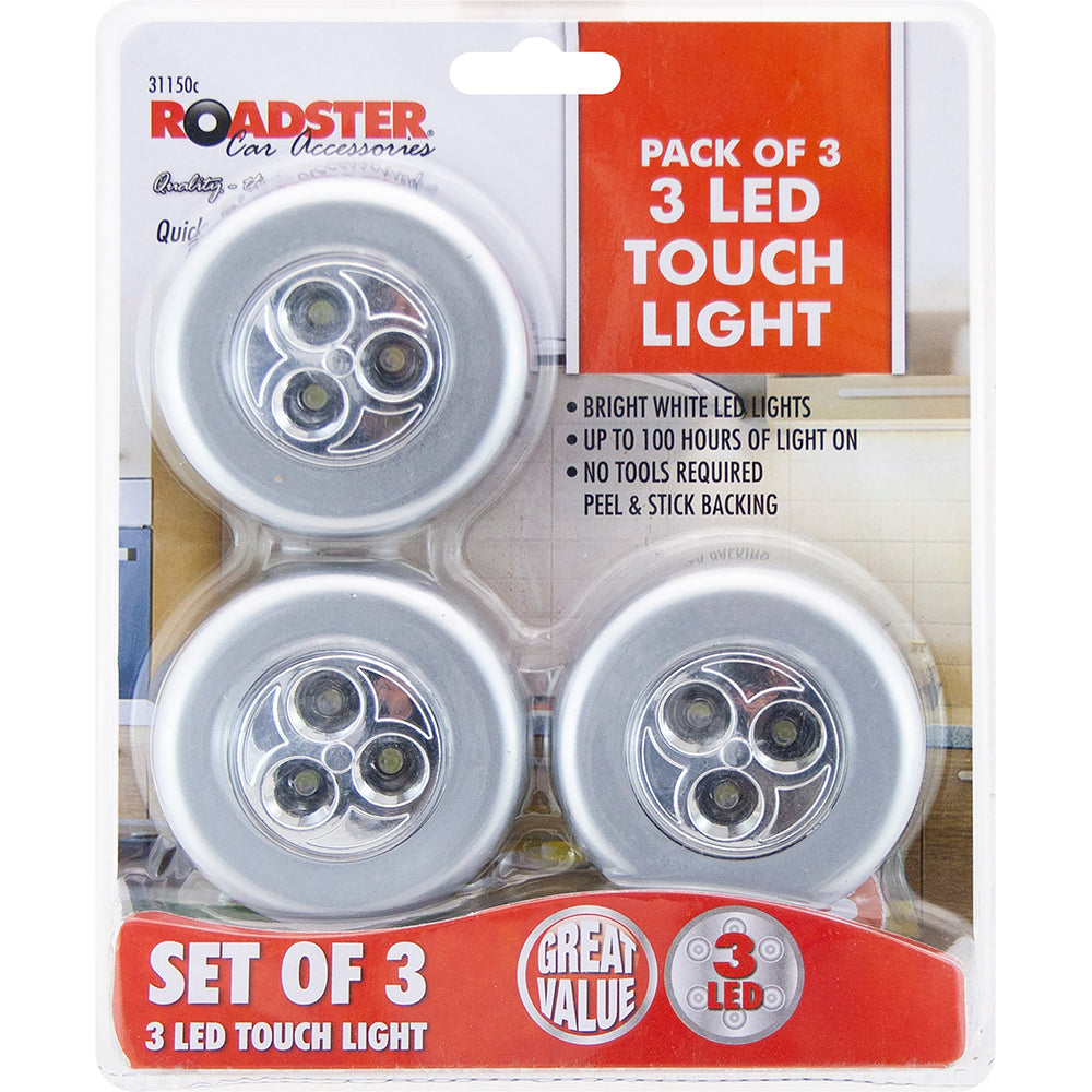 Lot de 3 lampes tactiles à LED