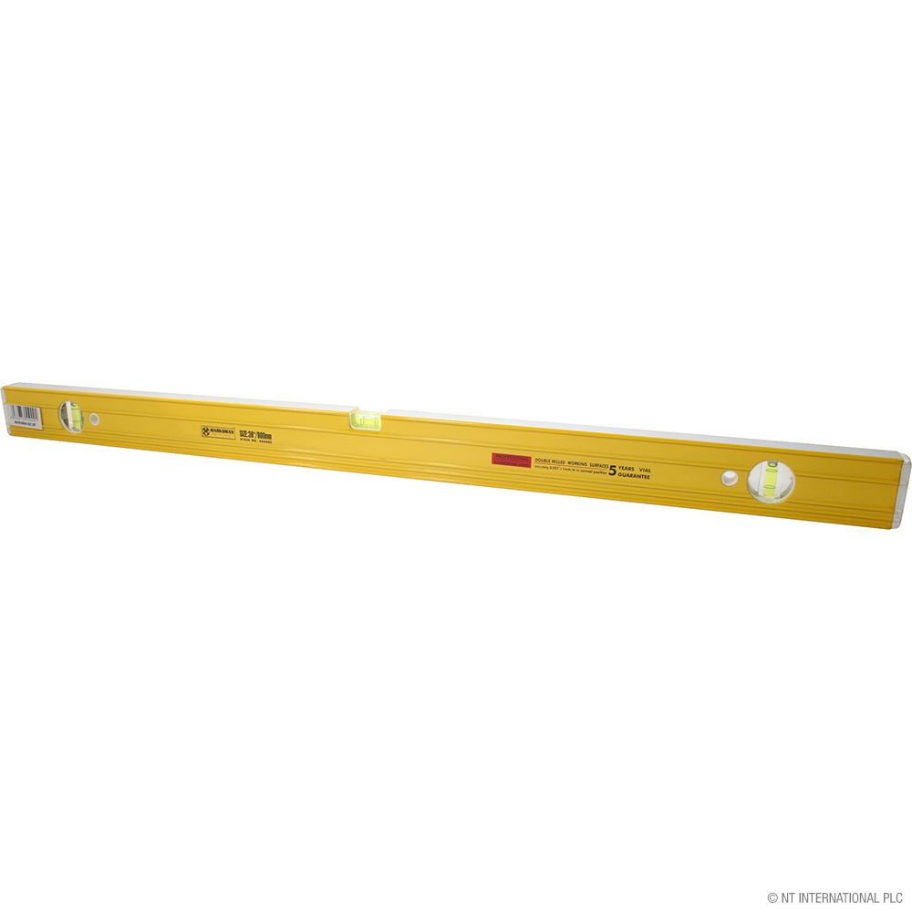 Niveau à bulle de précision 36" / 90cm avec design nervuré - Niveau à bulle précis pour mesures professionnelles