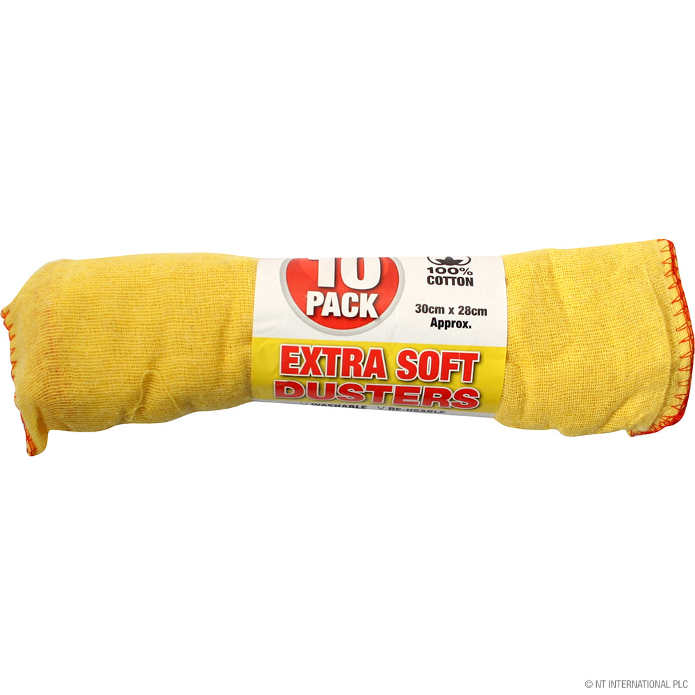 Lot de 10 Chiffons Jaunes - 30x28 cm - Pour un nettoyage impeccable !