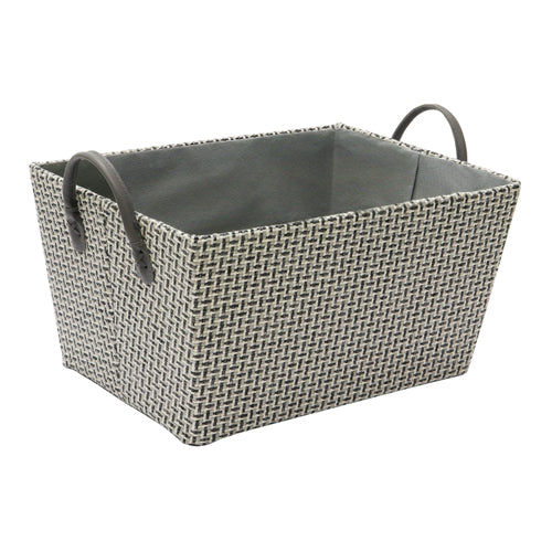 Panier de rangement rectangulaire en tissu conique Jvl Silva