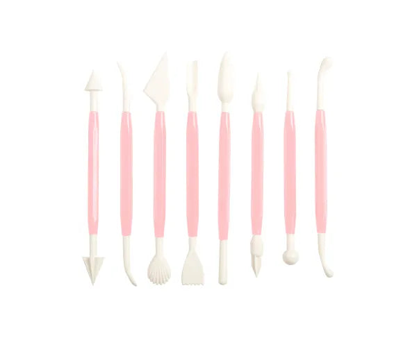 Ensemble Premium de 8 Outils de Sculpture pour Artisans | Kit de Sculpture pour l'Argile, la Poterie et Plus encore.