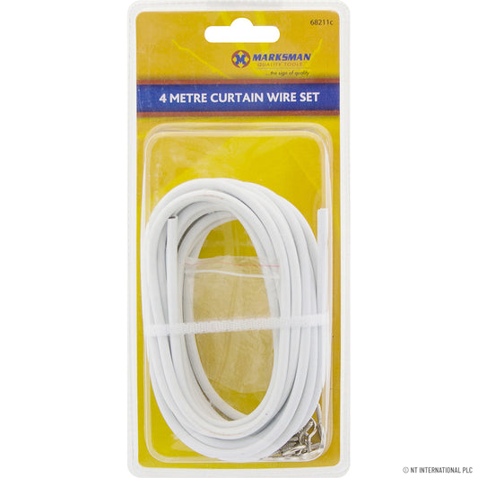 Versatile 4m Curtain Wire Set - Elevate Your Décor with Double Blister Packaging