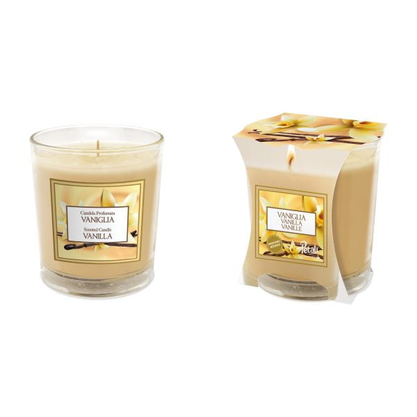 Bougie en pot moyen Petali Vanille - Un parfum ravissant pour n'importe quel espace