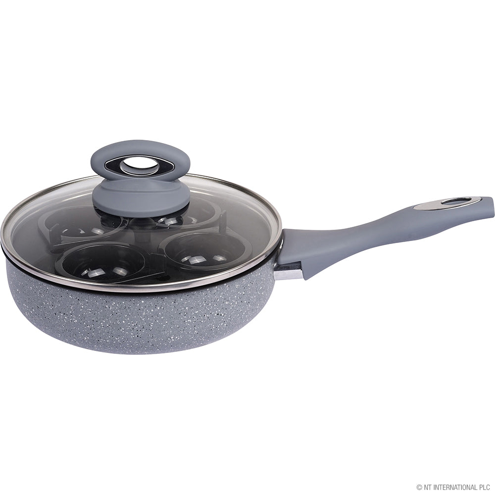 Pocheuse d'œufs antiadhésive 7 pièces - 4 moules amovibles pour des œufs parfaits à chaque fois !