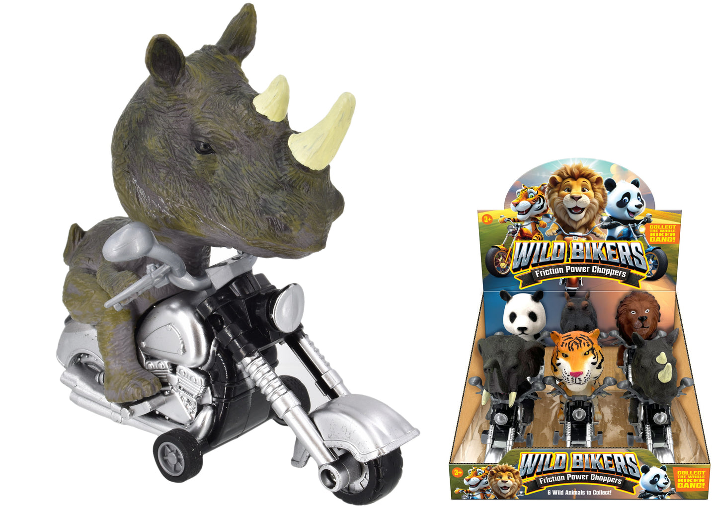 La collection Biker sur Chopper animaux sauvages - 6 motifs assortis