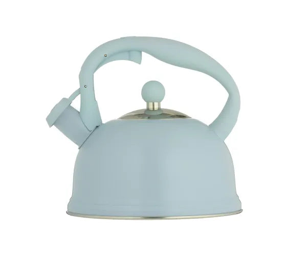 Bouilloire de cuisinière bleue 1,8 L en acier inoxydable de première qualité, ébullition rapide
