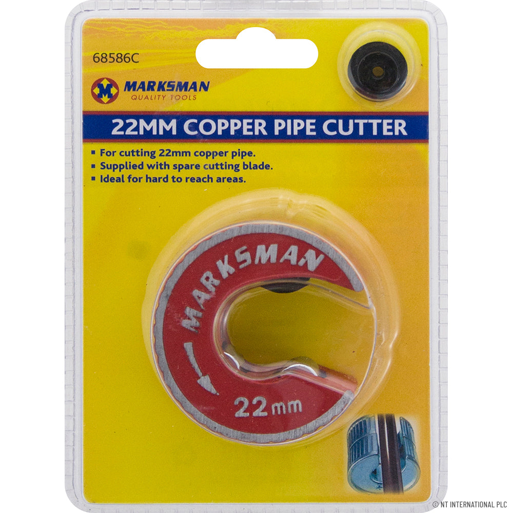 Coupe-tube en cuivre de précision 22 mm - Rouge | Outil de plomberie professionnel pour des coupes précises