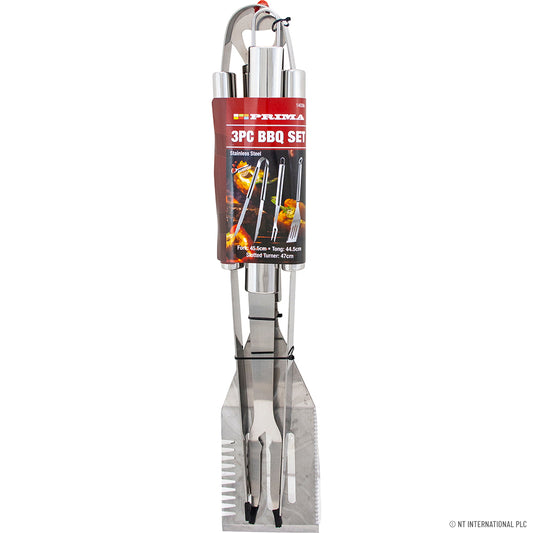 Ensemble BBQ 3 pièces avec poignées durables en acier inoxydable – Améliorez votre expérience de grillade !