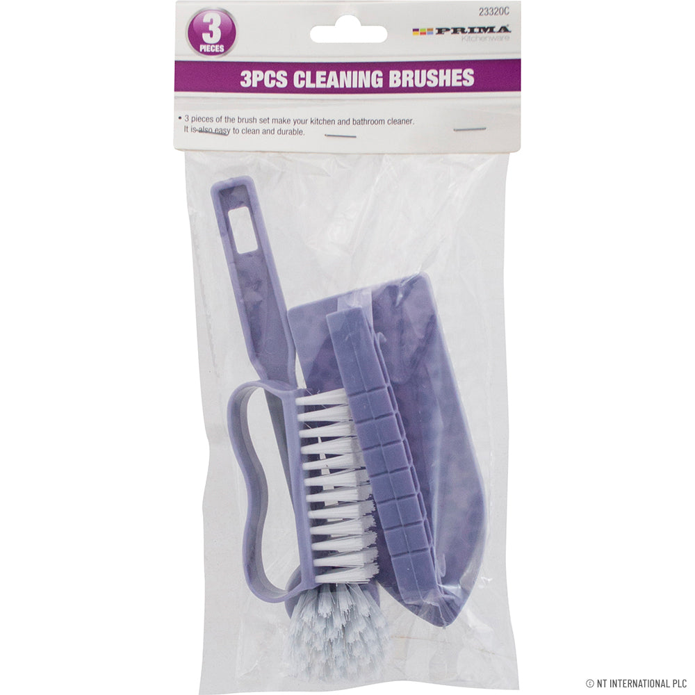 Ensemble de 3 brosses de lavage et de nettoyage efficaces | Outils pratiques pour le nettoyage quotidien.