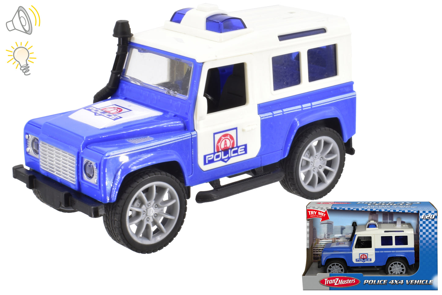 Le véhicule de police 4x4 ultime avec effets lumineux et sonores - Offre exclusive