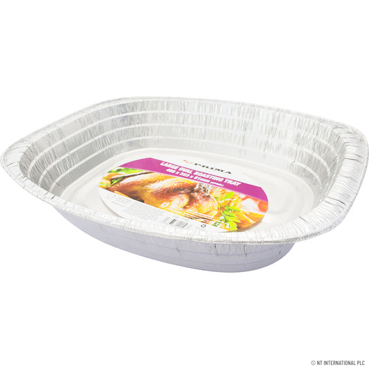 Rôtissoire ovale haut de gamme 1 pièce - Feuille d'aluminium de haute qualité pour une cuisson parfaite
