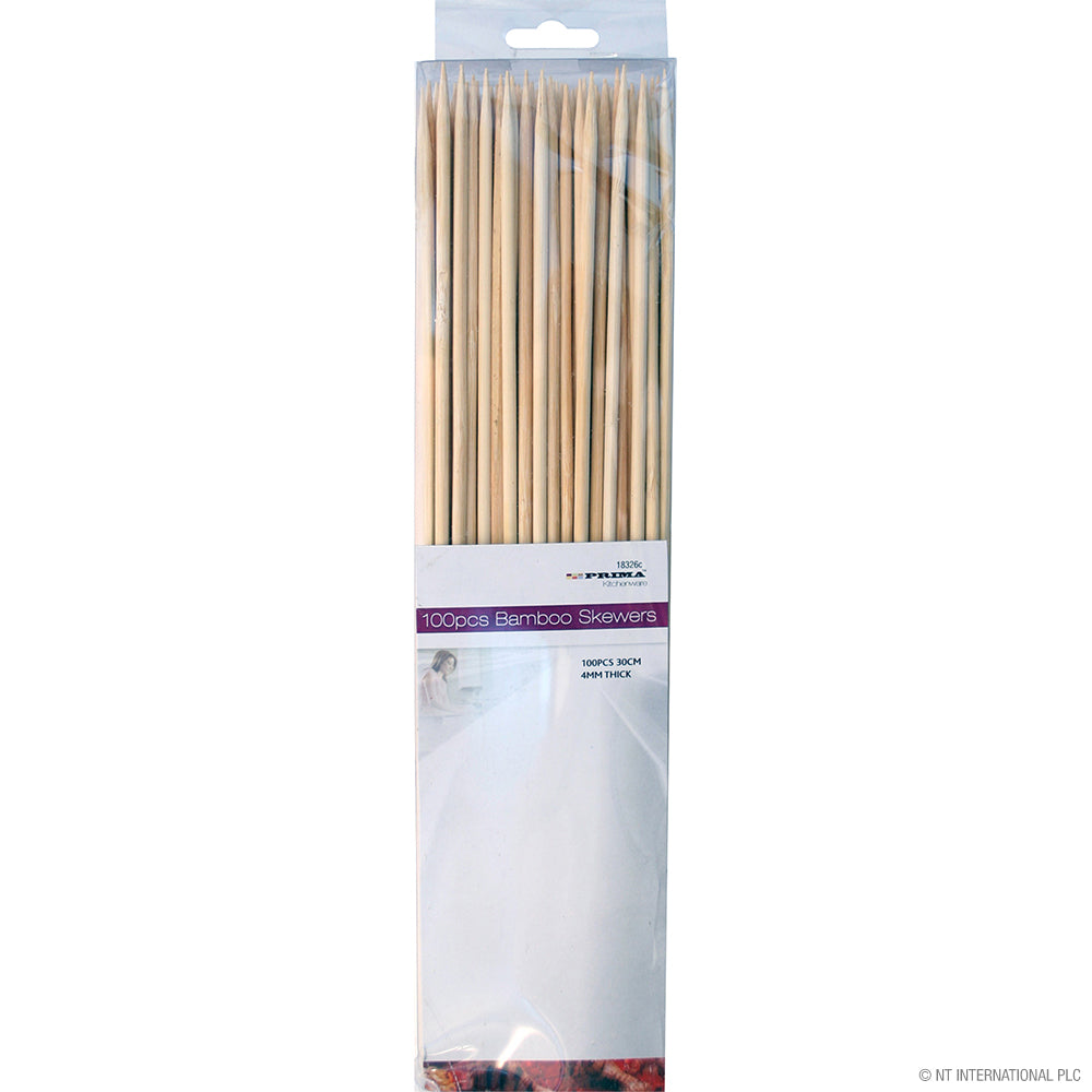 Bâtons en Bambou de Qualité Supérieure 30cm 4mm - 100pcs pour l'Artisanat et les Projets de Bricolage