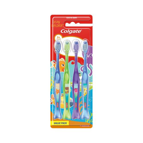 BROSSE À DENTS COLGATE KIDS OCEAN EXPLORERS lot de 4