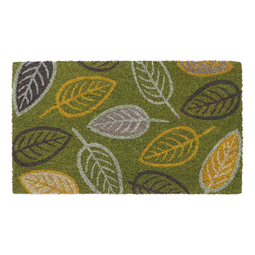 Latex Coir Falling Leaves Welcome Mat | 40x70cm .