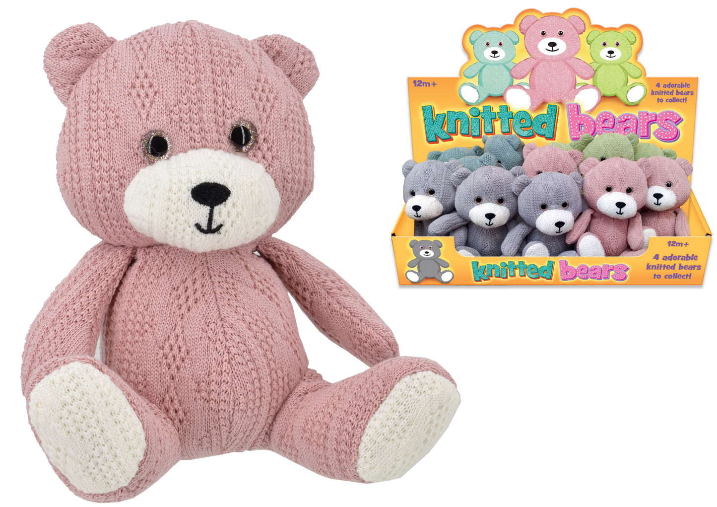 Adourable Ours en tricot de 14 cm dans une boîte de présentation | Cadeau idéal pour tous les âges