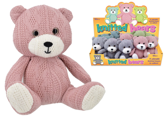 Adorable 14cm Knitted Bear in Display Box | Perfect Gift for All Ages